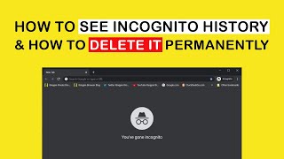 How to see Google Chrome incognito history & how to delete it