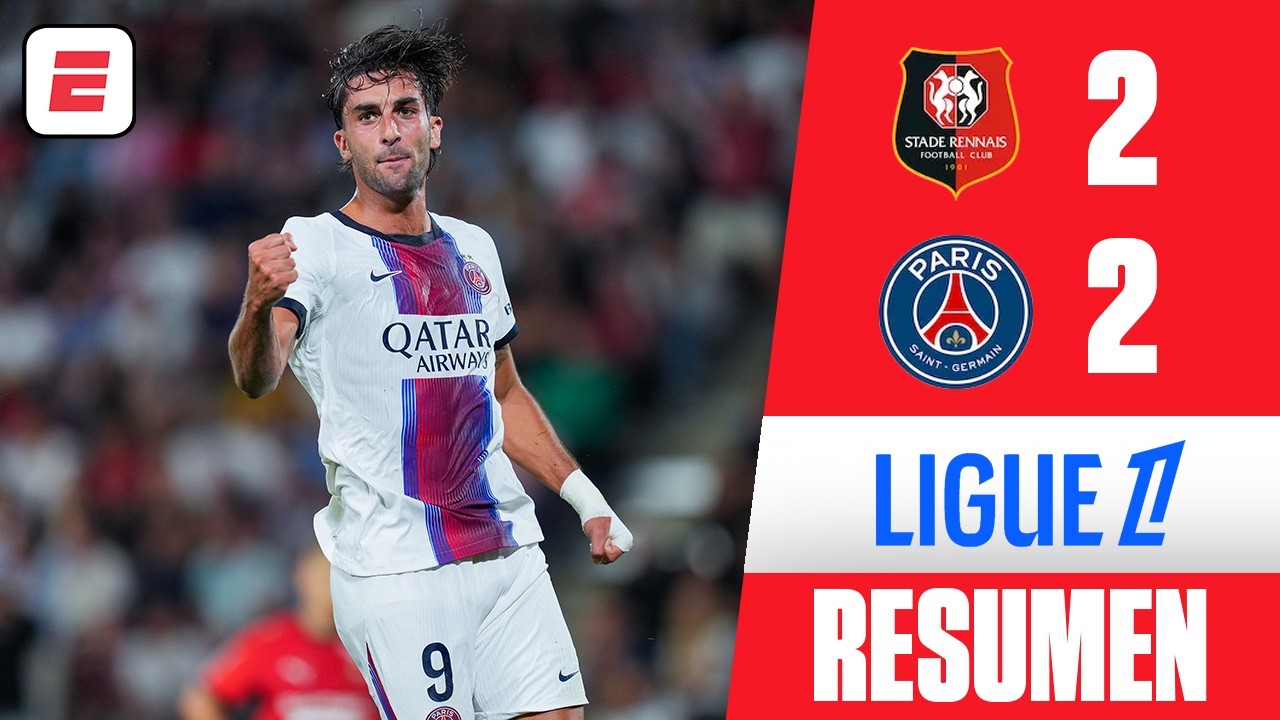 DOBLETE DE FERRAN TORRES en su debut con PSG para el empate 2-2 ante Rennes | Resumen