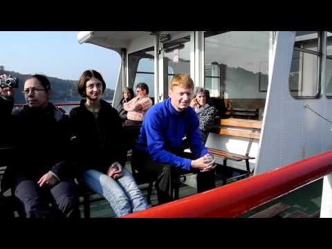 Abfahrt in Laveno mit der Fähre