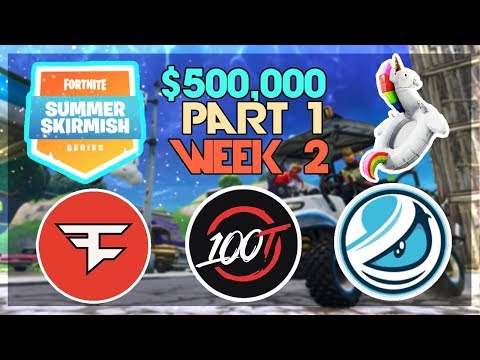 $500,000 🥊Summer Skirmish Tournament NA🥊 Week 2 Part 1 (Fortnite)