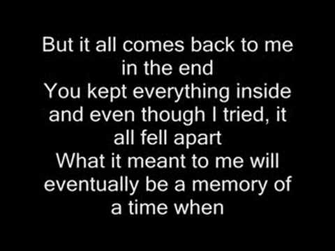 Mix - In the end - Linkin Park (with lyrics)