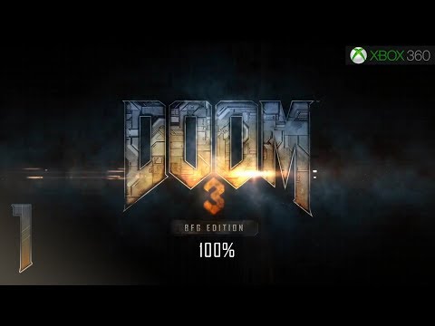 Doom 3: BFG Edition (X360) - 1080p60 HD Walkthrough (100%) Level 1 - Mars City