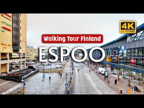 Espoo Finland City Center Walking Tour 🇫🇮 Discover the Secret Pedestrian Paths