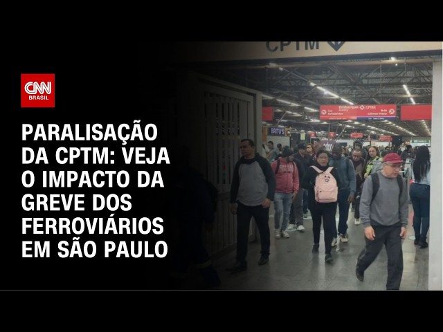 Greve da CPTM em SP: veja o resumo do 1º dia de paralisação nas linhas 11, 12 e 13 | CNN BRASIL