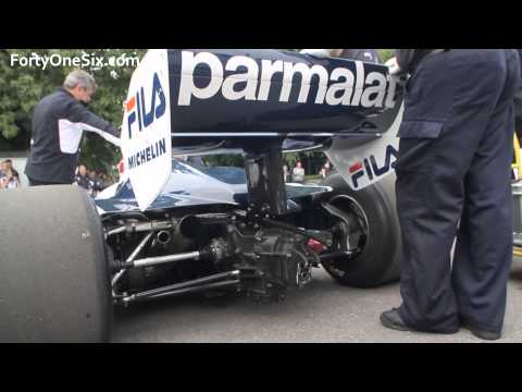 Nelson Piquet on the mighty Brabham BT52 F1 car