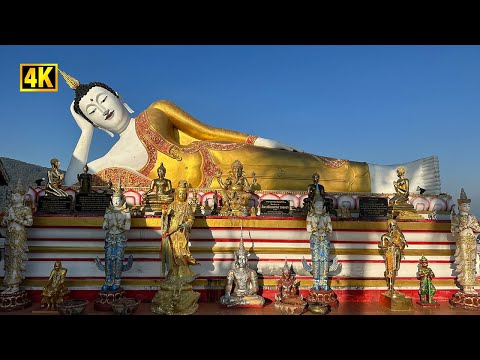 Bela excursão ao templo de Chiang Mai | Wat Phra That Doi Kham - Viagem à Tailândia 2023