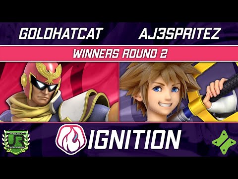 Goldhatcat (Captain Falcon, Samus) vs AJ3Spritez (Sora) - Ignition 328 WINNERS ROUND 2