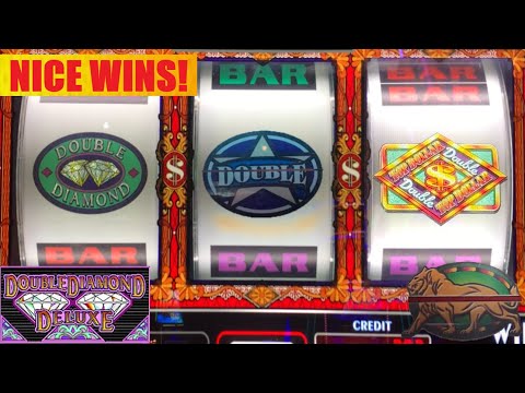 3 Reel Slots! Double Diamond Deluxe + Triple Double Red White & Blue + Double Top Dollar slot play!