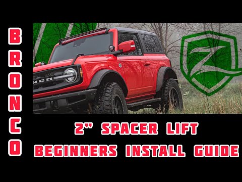 Bronco Build Ep 8 / Zone Offroad 2” Spacer Strut LIFT !!! Beginners install Guide