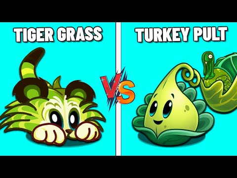 PVZ 2 "TIGER GRASS vs TURKEY PULT" Plant vs Plant - Who Will Win?