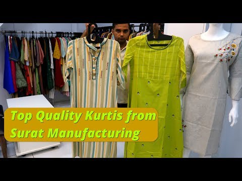 Embroidered stitched khadi cotton straight kurtis, length (i...