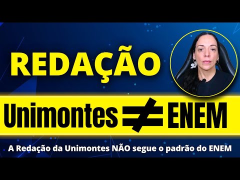 Redação da Unimontes 2025 NÃO é Igual ao ENEM — Aprenda o jeito certo | Redação para Unimontes