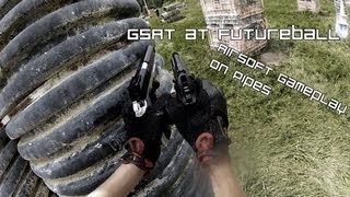 preview picture of video 'GSAT at Futureball  Airsoft Gameplay on 'Pipes'   August 11, 2013'