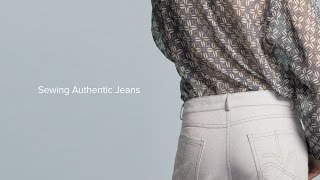 Sewing Jeans Part 10, Sew the Back and Inside Seams