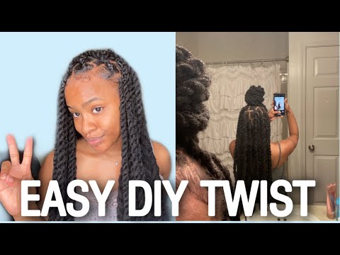 HOW TO MARLEY TWIST FOR BEGINNERS ON SHORT HAIR TWA ||...