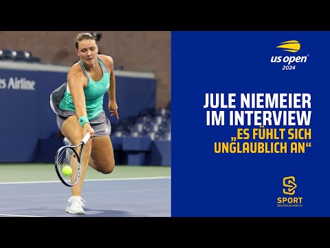 Jule Niemeier happy über den Sieg in Runde 1 | US Open 2024 | SDTV