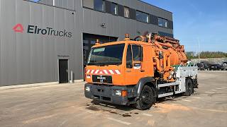 شاحنة شفط مياه المجاري MAN 15.224 (VACUUM + HIGH PRESSURE / BELGIAN TRUCK / CAMION BELGE / | صورة 4 - Autoline