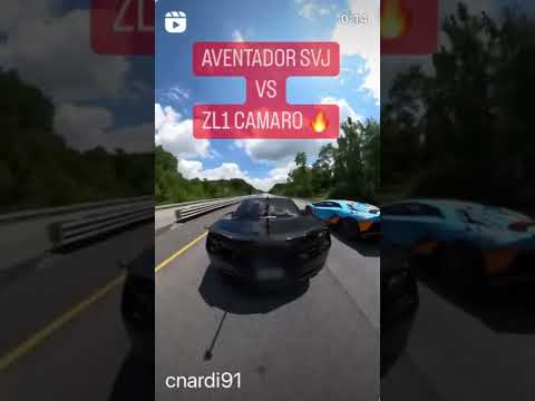 Camaro ZL1 vs Aventador SVJ !