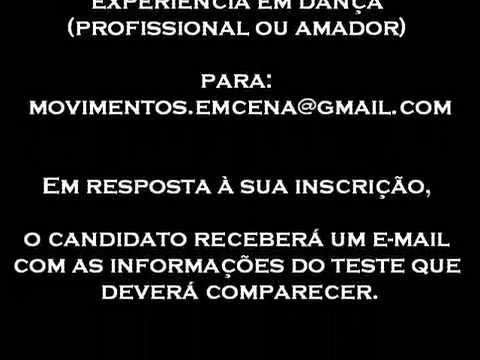 Audição para Cia. de Dança Movimentos em Cena
