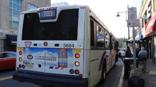 NJ Transit Bus: 40SFW [#5684] Route 703 at W Broadway & Broadway