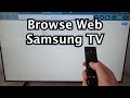 How To Browse Internet On Samsung Smart TV