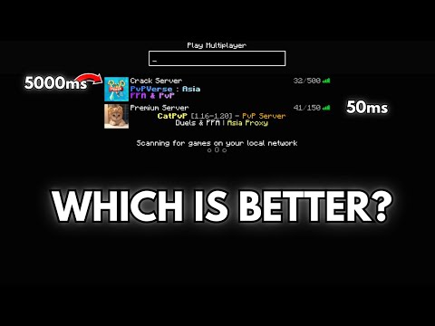 Crack Vs Premium Minecraft Servers Which Is Better For PvP...