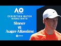 Jannik Sinner Vs Felix Auger Aliassime Exhibition Match Australian Open 2026 Highlights