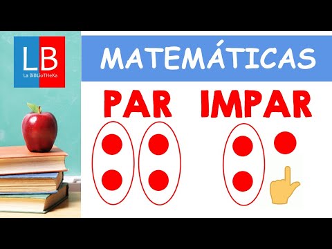 PAR e IMPAR para niños ✔👩‍🏫 PRIMARIA