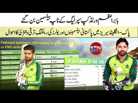 ICC ranking during Pakistan vs England 2021 series | ICC Ranking 2021 | Babar Azam new Ranking