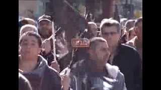 مسيرة اللاجئين من مخيم الدهيشة باتجاه مقر الانروا في بيت لحم