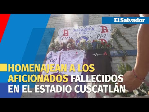 Homenajean a los aficionados fallecidos en el estadio Cuscatlán en El Salvador