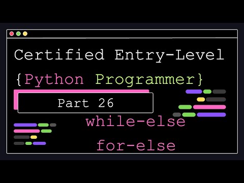 Programmatore Python certificato di livello base - Parte 26 - while-else e for-else