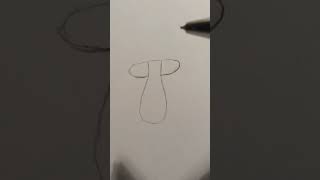 How to draw mushroom#    easy tutorial#