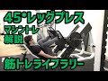 【筋トレライブラリー】45度レッグプレス【マシントレ、脚トレ】