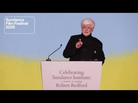 Gyula Gazdag Accepts the Robert Redford Luminary Award at the 2026 Celebrating Sundance Institute