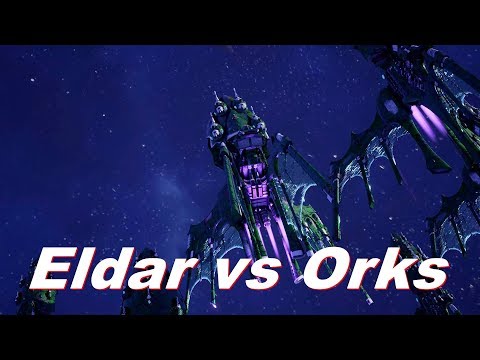 Eldar vs Orks! Rank 98, Heroic Difficulty, 1500 Points - Battlefleet Gothic Armada