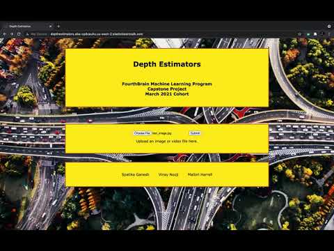 Demonstration of image depth disparity map