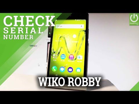 How to Find Serial Number in WIKO Robby - S/N in Settings