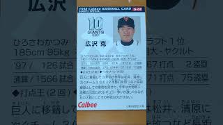 1998プロ野球チップス【広沢克(東京読売巨人軍)】