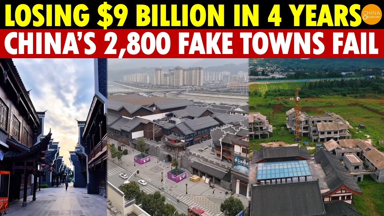 Losing $9B in 4 Years! China’s 2,800 Fake Ancient Cities Collapsing: Only Parking Lots Make Money