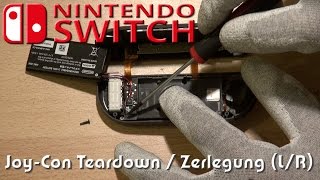 Nintendo Switch Joy-Con Controller Zerlegung (L & R) / Teardown / Disassembly Tutorial