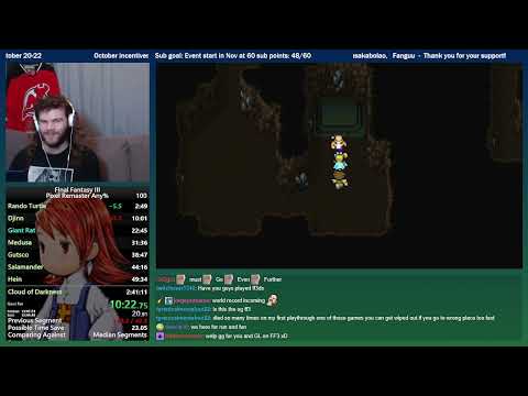 Final Fantasy III Any% Speedrun (PC Pixel Remaster) 2:38:43