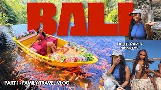 BALI TRAVEL VLOG: Yacht Party, Swing Heaven,Cute Monkeys & The WORST 😭 Japanese Food. part 1