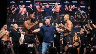 Jon Jones and Alex Pereira Official Face-Off Ends In A BRAWL!
