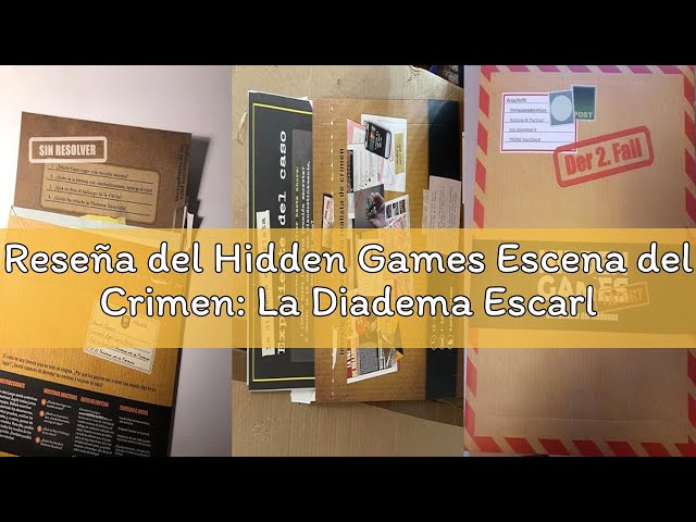 Vídeo relacionado con Hidden Games Escena del Crimen: Bailando sobre la Cuerda Floja, crimenes imperfectos, Exit Juego de Mesa de Misterio y Detectives cooperativo, 1-6 Jugadores, a Partir de 14 años, en español.