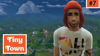 Selling Wood Sculptures to Build our House in The Sims 4 TINY TOWN 🏡🧡 Orange #7