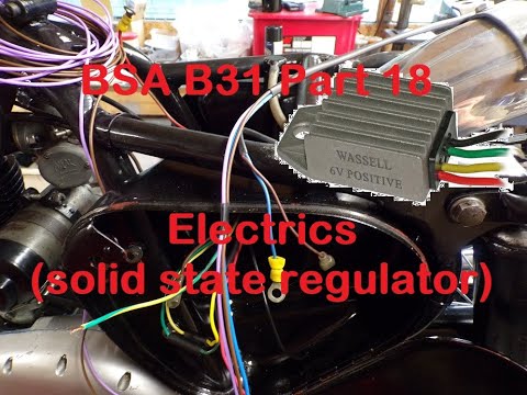 BSA B31 Restoration Part 18 Electrics - Fitting Wassell Regulator