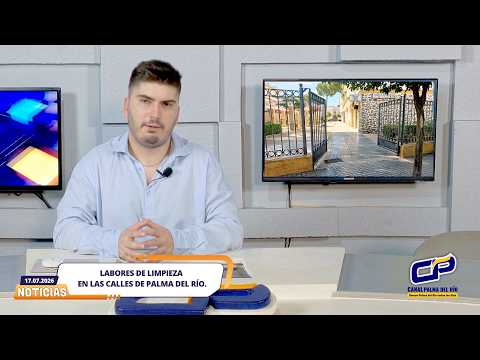 LABORES DE LIMPIEZA EN LAS CALLES DE PALMA DEL RÍO.