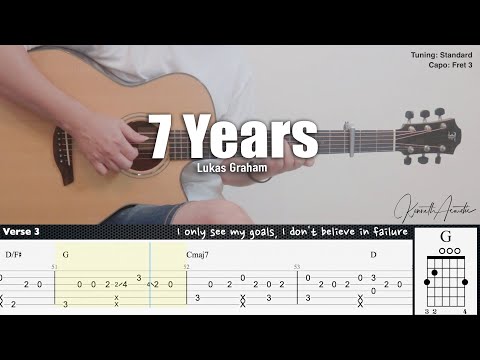 7 Years - Lukas Graham | Fingerstyle Guitar | TAB + Chords + Lyrics