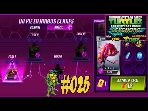 Tortugas Ninja Leyendas "Cap. 25 - Un pie en ambos clanes, Fases 7 a 8 (difícil)" por Tony